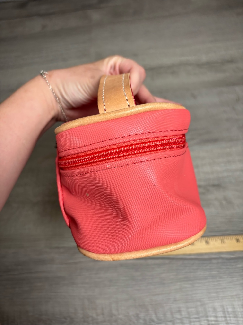 Jon Hart Mini Makeup Bag Coral - Picture 5 of 9